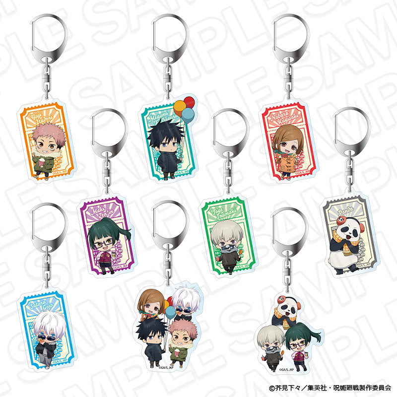 Acrylic key chain night amusement park mini character ver. - 770 yen