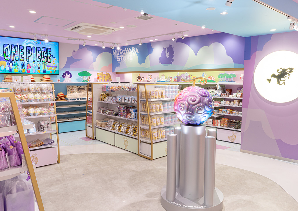 The interior of the One Piece Harajuku store