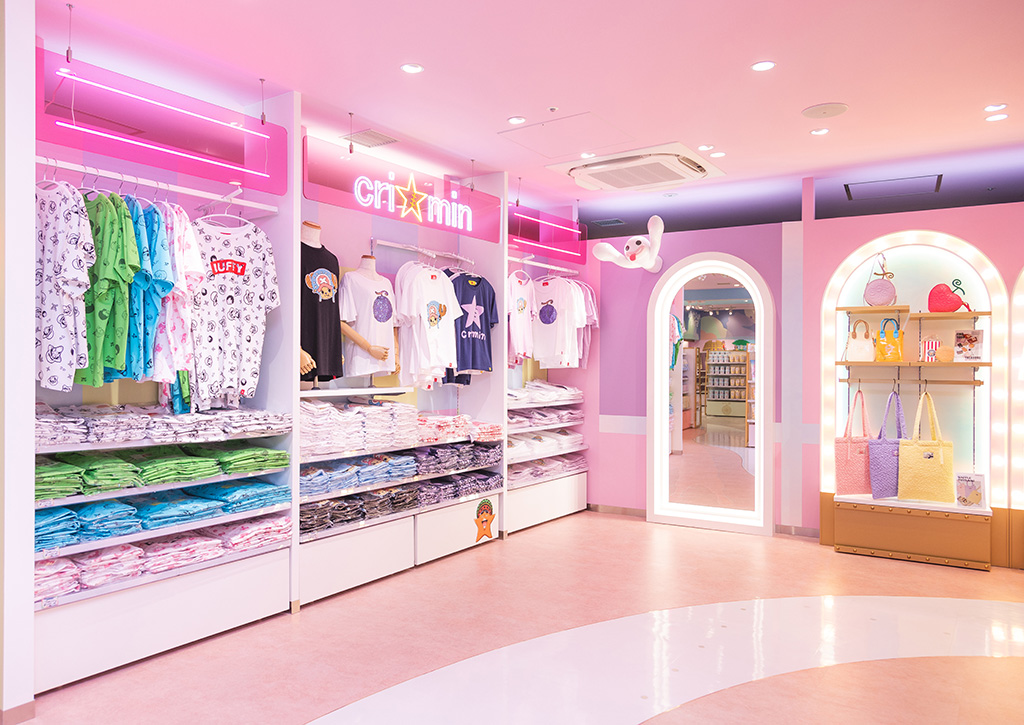 The interior of the One Piece Harajuku store