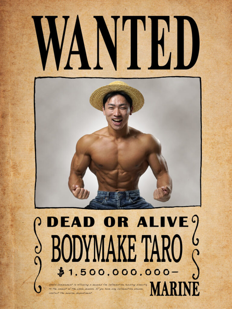 One Piece Bodymake contest wanted poster