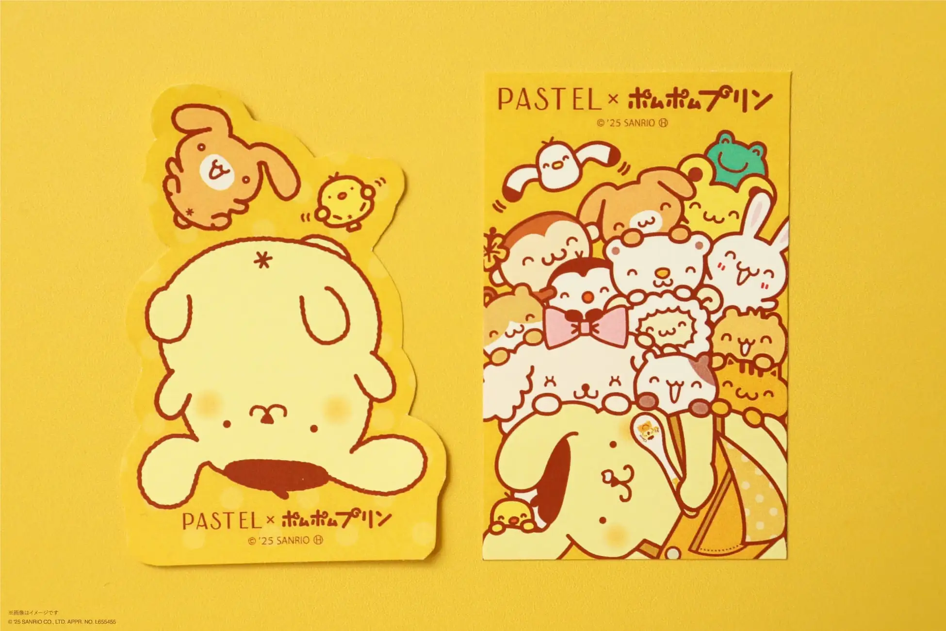 An sticker with a Pastel x Pom Pom Purin design An sticker with a Pastel x Pom Pom Purin design