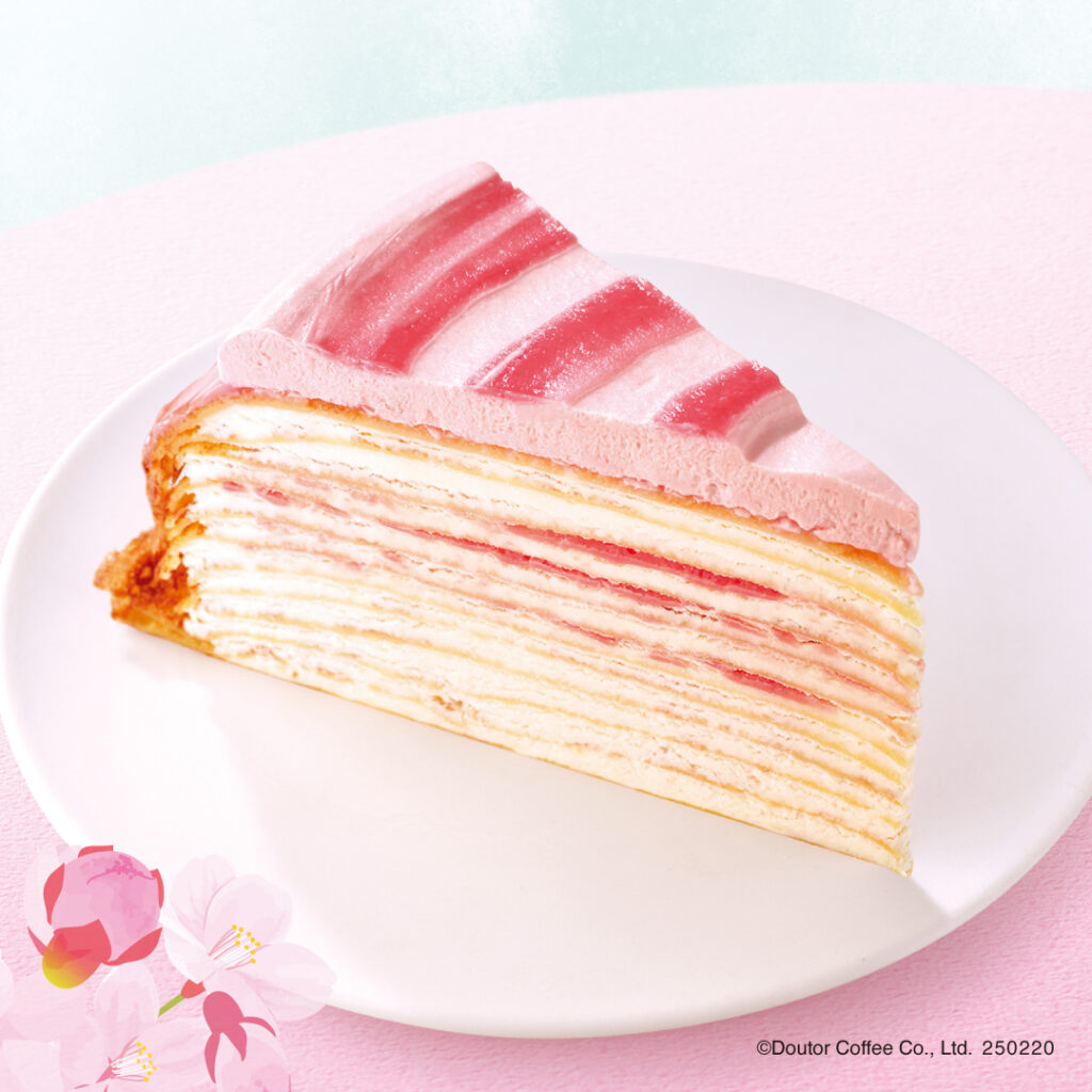 Sakura Scent Strawberry Chocolate Mille Crepe