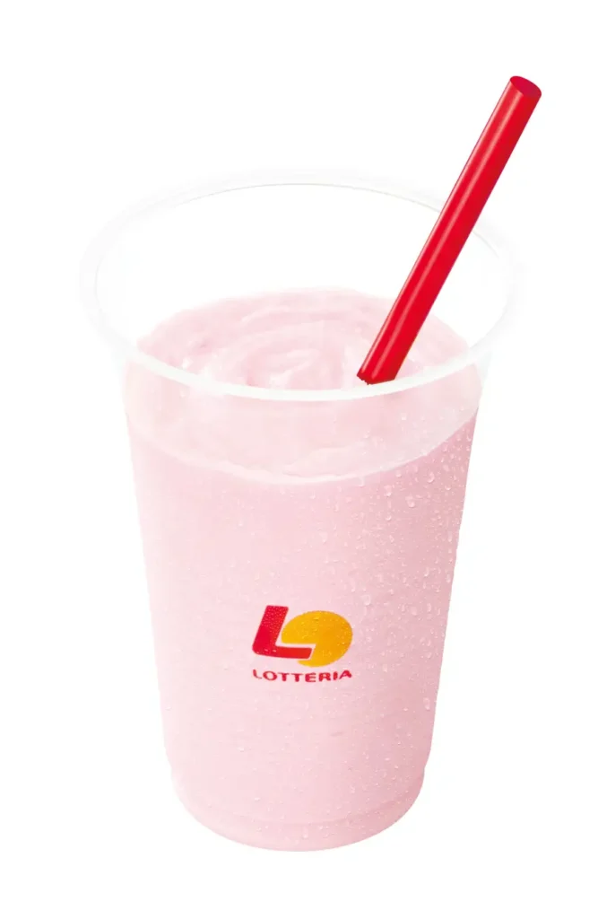 Lotteria's new Sakura Shake