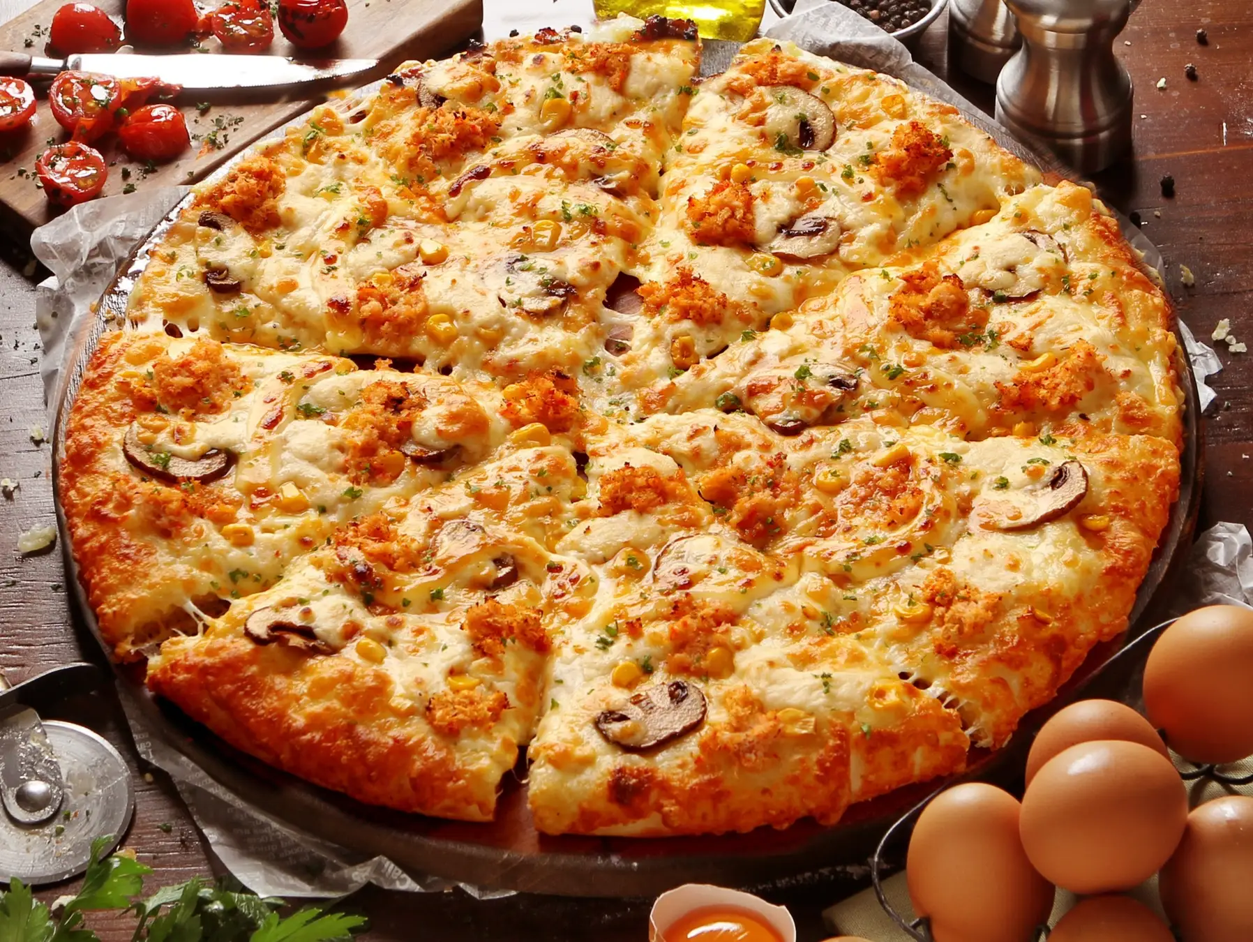 Crab Mayo Pizza Crab Mayo Pizza