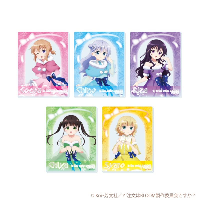 Acrylic Card Blind 5 types 660 yen (tax included)