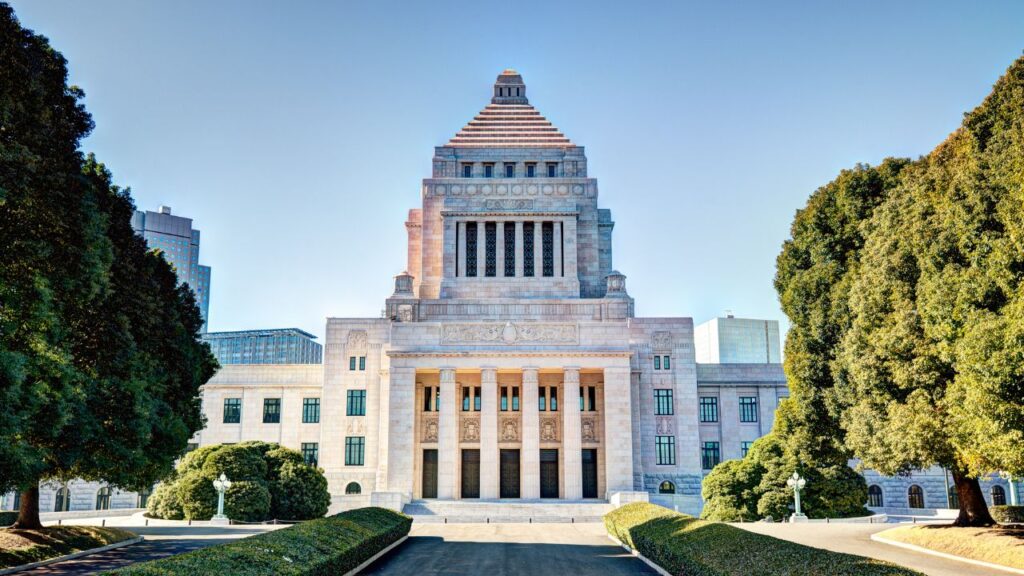 LDP members of the Japanese parliament, the Diet, are involved in discussing the changes