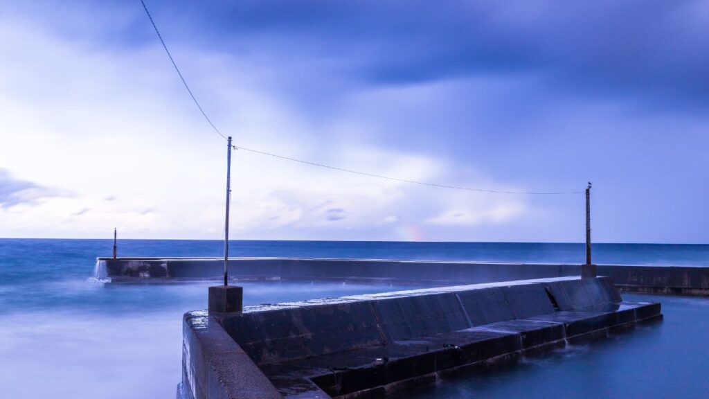 A coastal port on the Sea of Japan