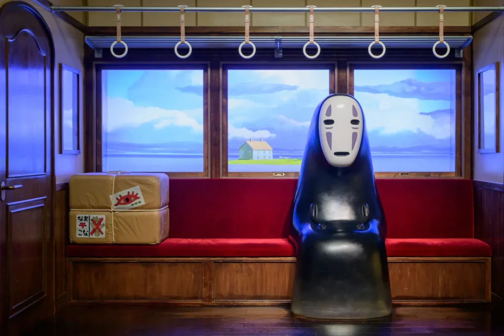 A recreation of the No-Face character from Spirited Away