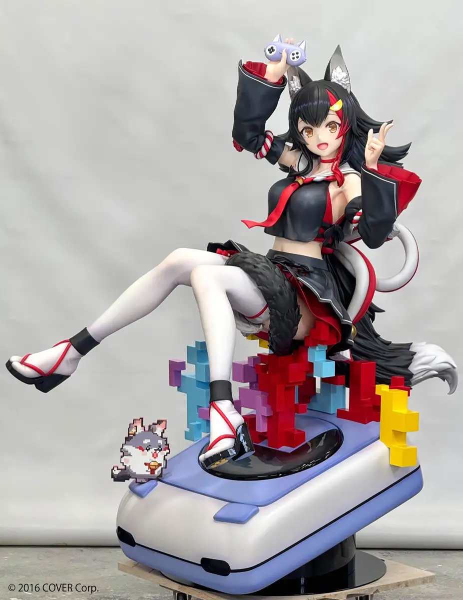 A life size statue of Ookami Mio A life size statue of Ookami Mio