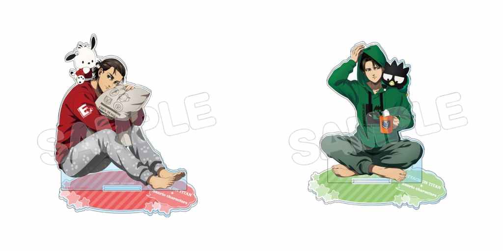 Levi and Eren relax with Pochacco and Badtz-Maru in new Attack on