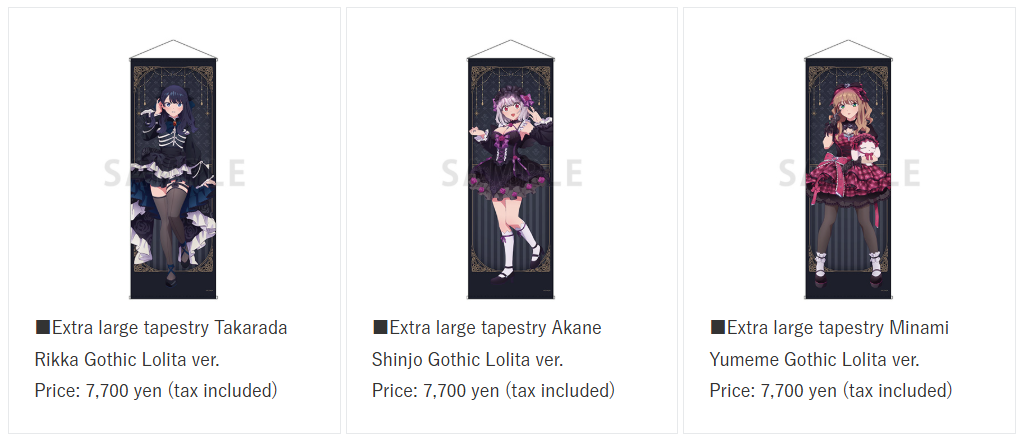 Gridman Universe 'Gothic Lolita' themed pop up shop 4