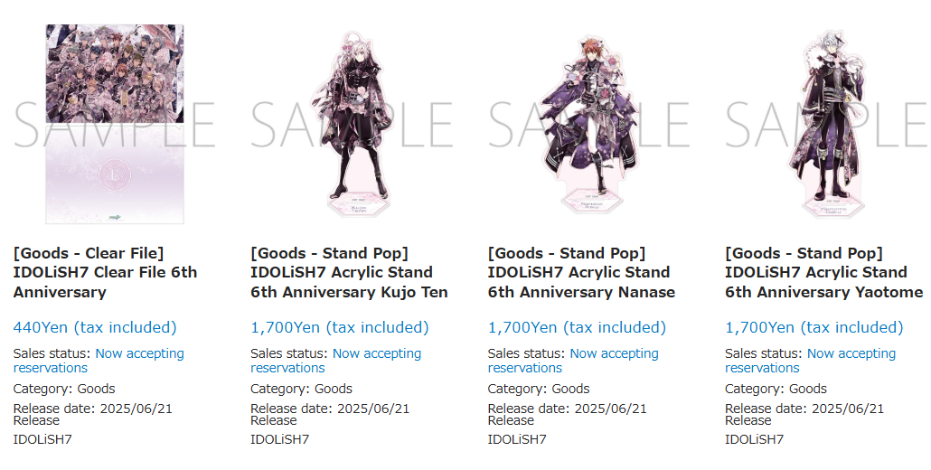 IDOLiSH7 summer merch fair 3