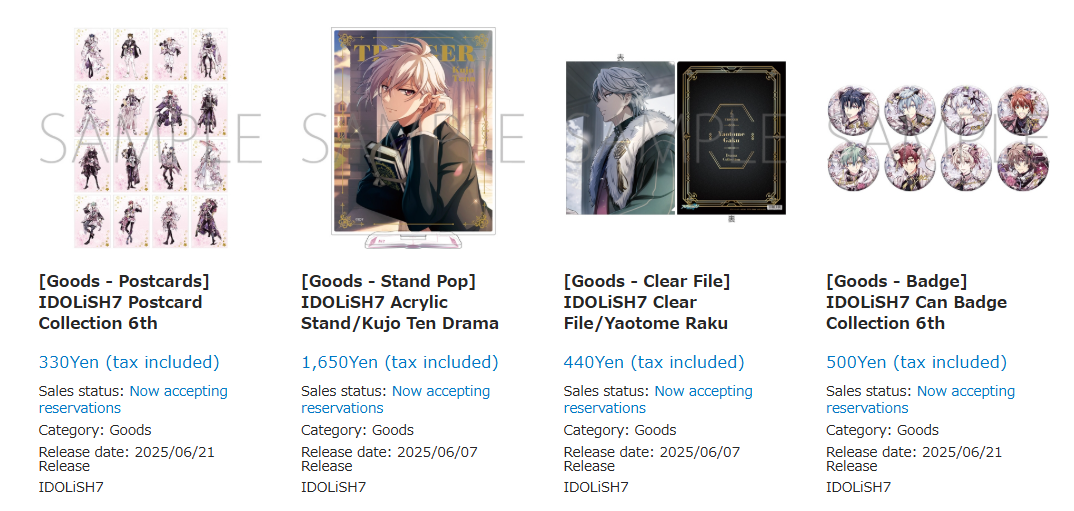 IDOLiSH7 summer merch fair 4