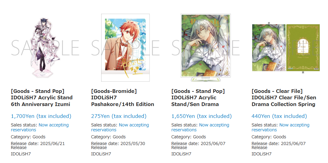 IDOLiSH7 summer merch fair 7
