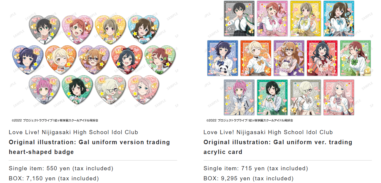 Love Live! Nijigasaki High School Idol Club pop up shop 2