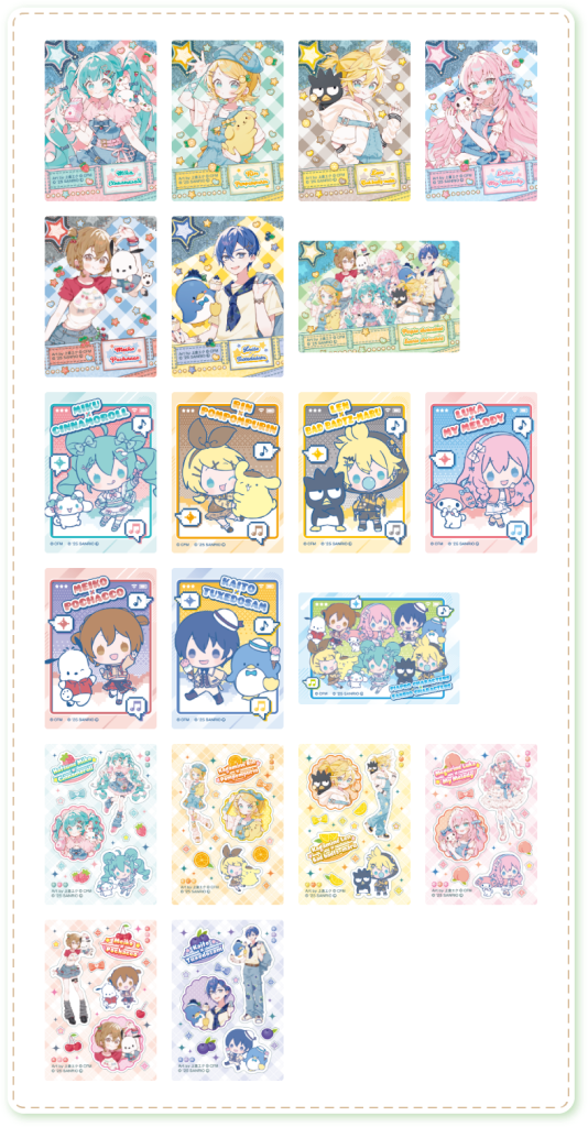 Hatsune Miku & friends team up with Sanrio for second FamilyMart