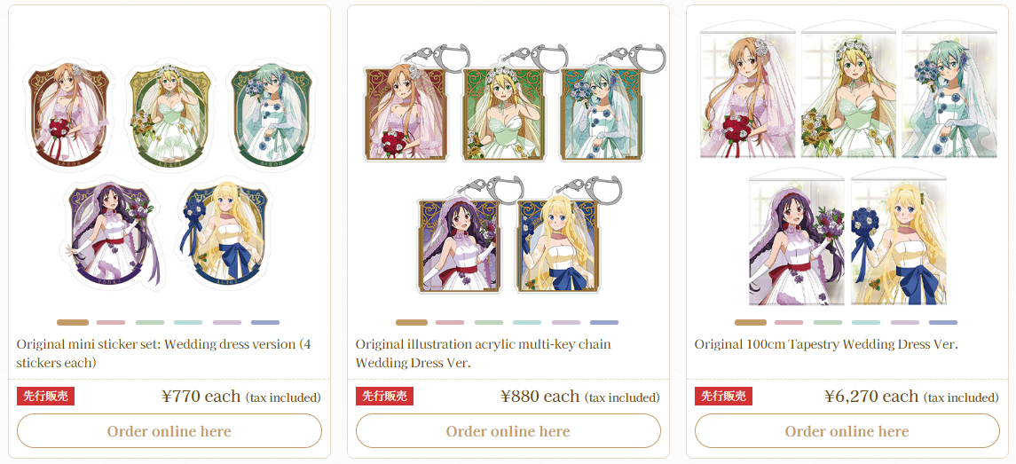 Sword Art Online 'wedding dress' pop up shop 3