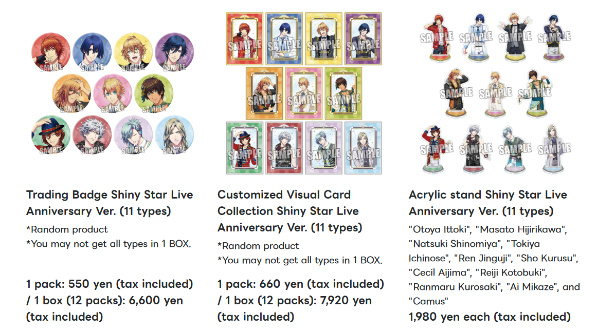 Uta no Prince-sama 'Shining Live 8th Anniversary' pop up shop