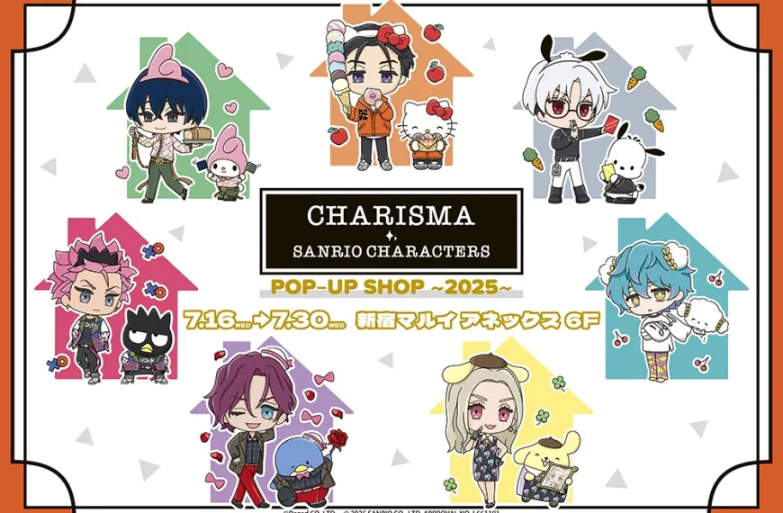 Charisma x Sanrio pop up shop opens in Tokyo this July