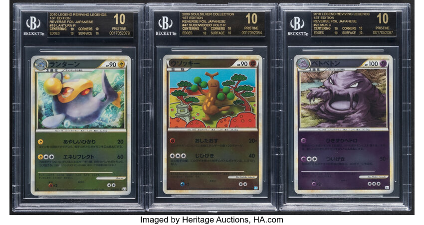 24k solid gold Pokémon card sells at auction in Japan for