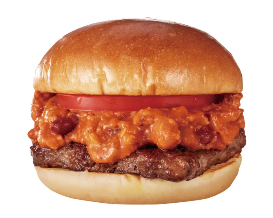 Wendy's Japan's new burgers are topped with their famous Chili