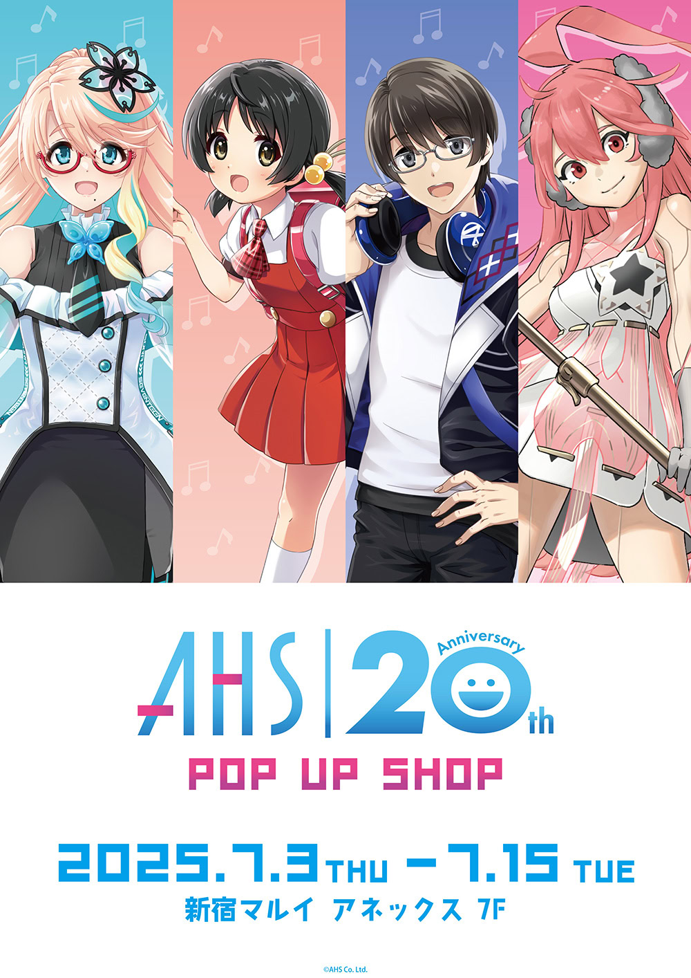 AHS 20th anniversary pop up shop opens in Tokyo this July
