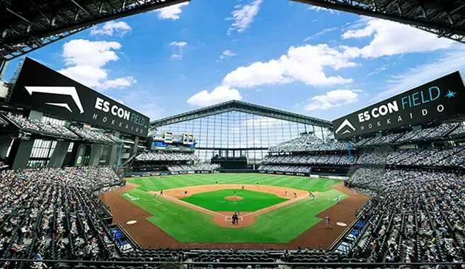 Hokkaido Ballpark es con field