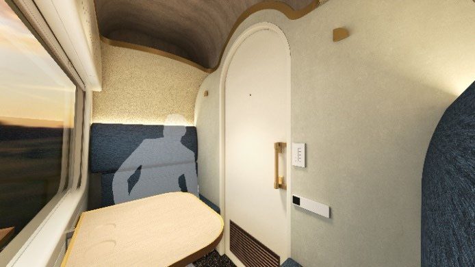 Japan Overnight Express Train Green Car Private Room