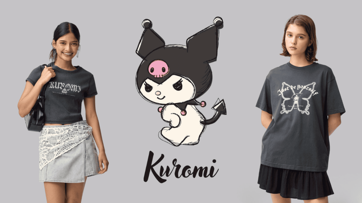 GU to release vintage-inspired Kuromi T-shirts in latest Sanrio collab