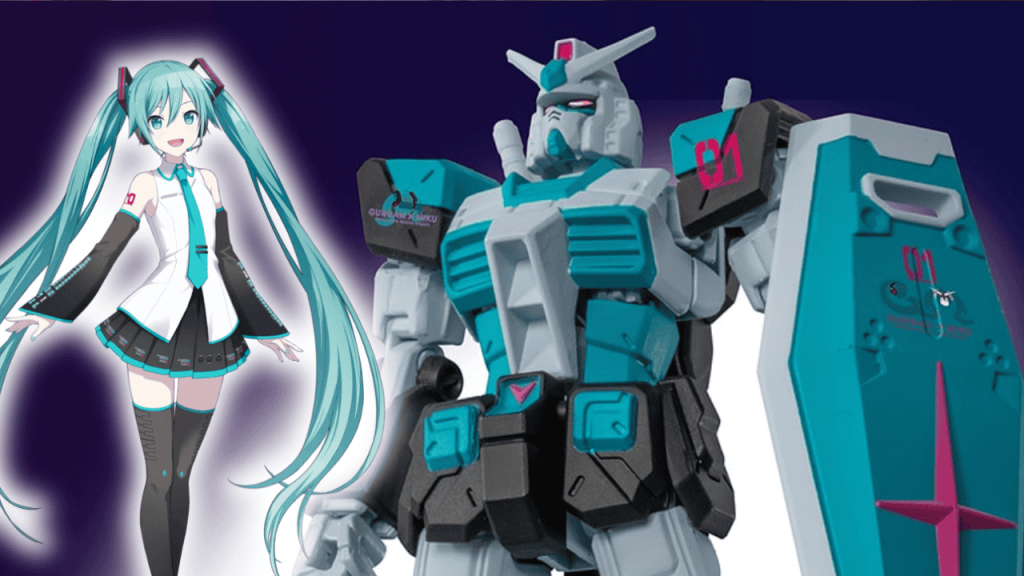 Exclusive Gundam and Hatsune Miku collab action figures get super
