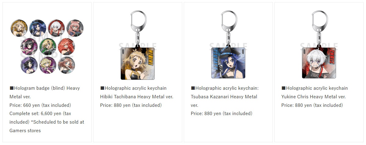 Senki Zesshou Symphogear XV pop up shop to open in stores across