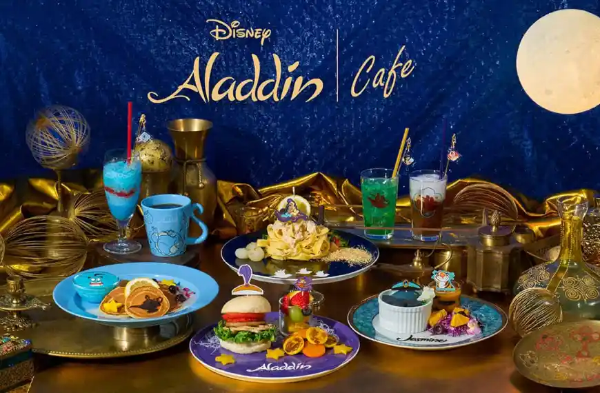 Magical new Disney's Aladdin collab cafe opens across Japan this June
