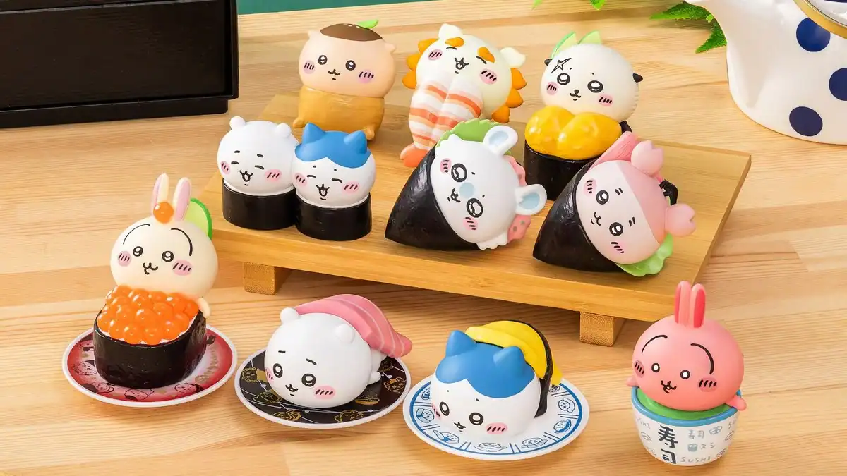 chiikawa sushi figures 1