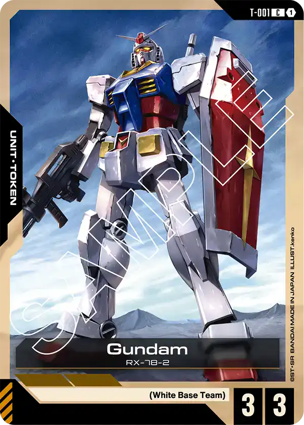 gundam card game heroic beginnings starter deck T 001