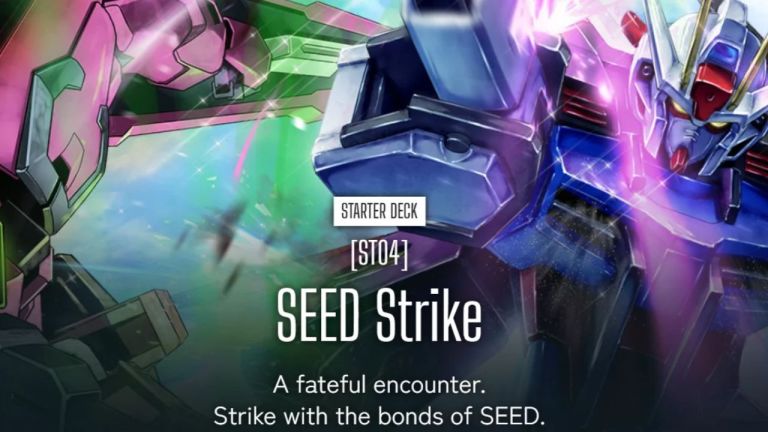 gundam card game seed strike starter deck key art 2