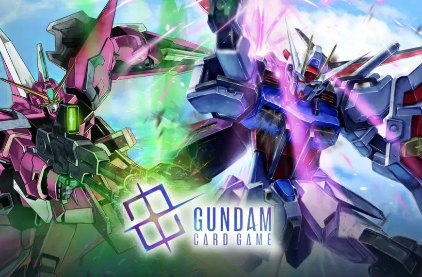 gundam card game seed strike starter deck key art