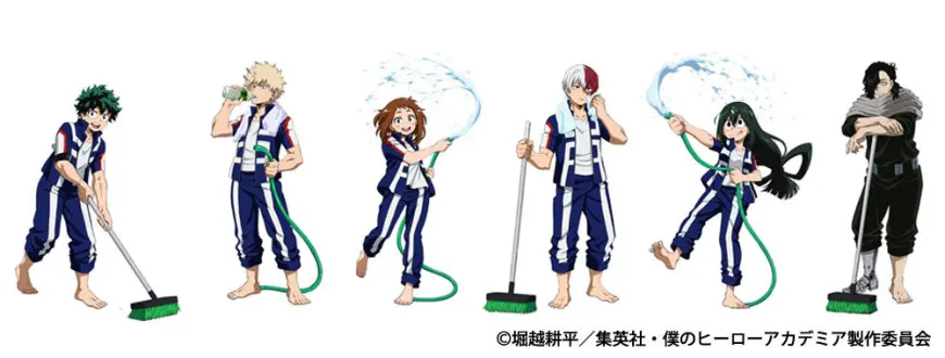 My Hero Academia "pool cleaning" pop up shop opens in stores across Japan this Summer
