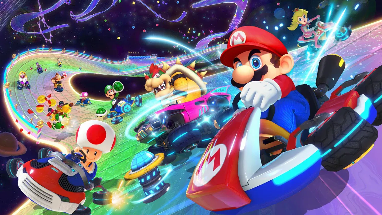 mario kart 8 key art