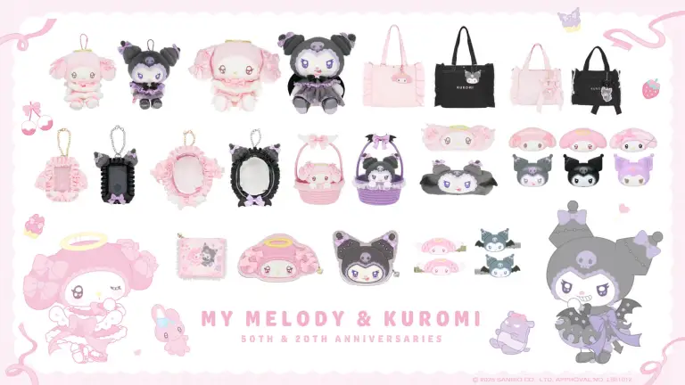 Angel and Devil themed My Melody and Kuromi goods 1