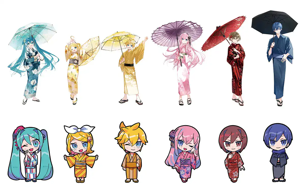 Hatsune Miku Yukata merch collection