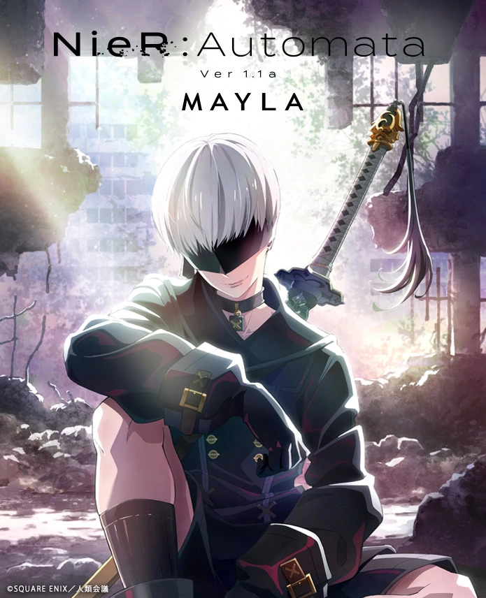 NieR:Automata ラメトート ステンドグラス風キーチェーン 2B 9S NieR:Automata ラメトート ステンドグラス風キーチェーン 2B 9S