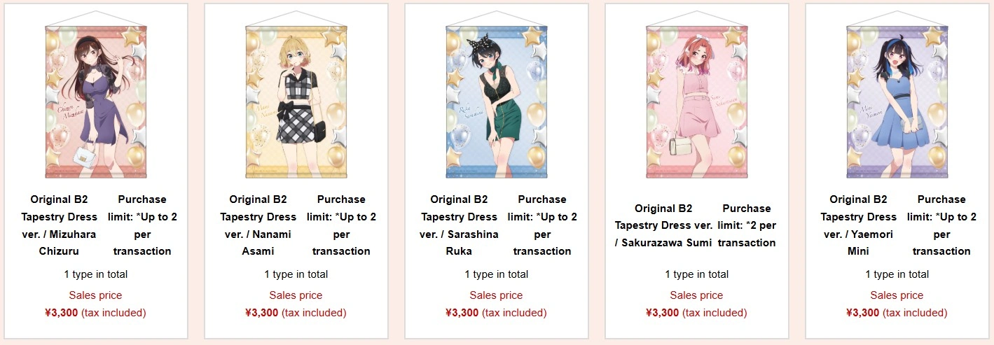 Rent a Girlfriend pop up shop 2