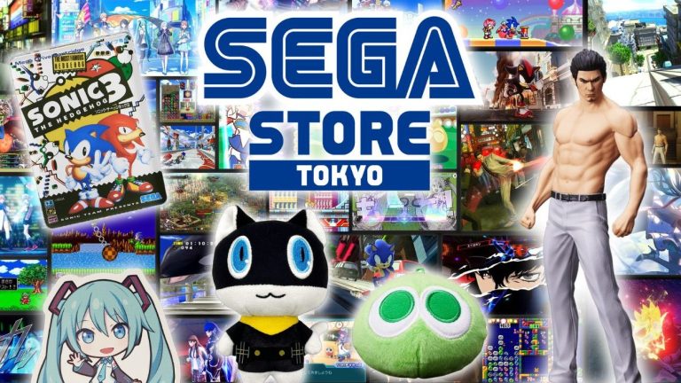 SEGA STORE TOKYO MERCHANDISE HEADER