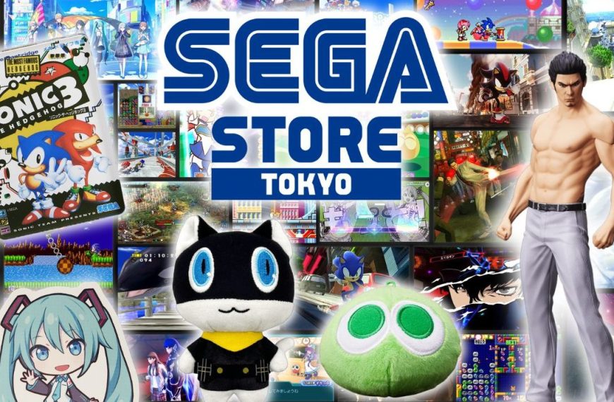 SEGA STORE TOKYO MERCHANDISE HEADER