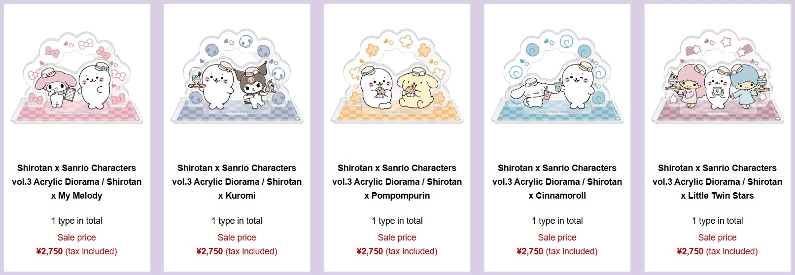 Shirotan x Sanrio pop up shop