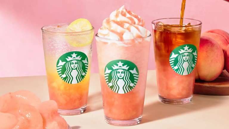 Starbucks Peach Drinks