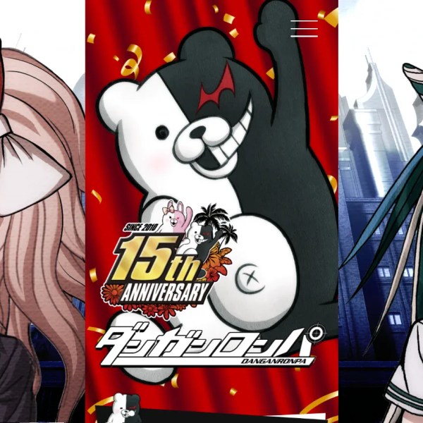 danganronpa 15th anniversary website