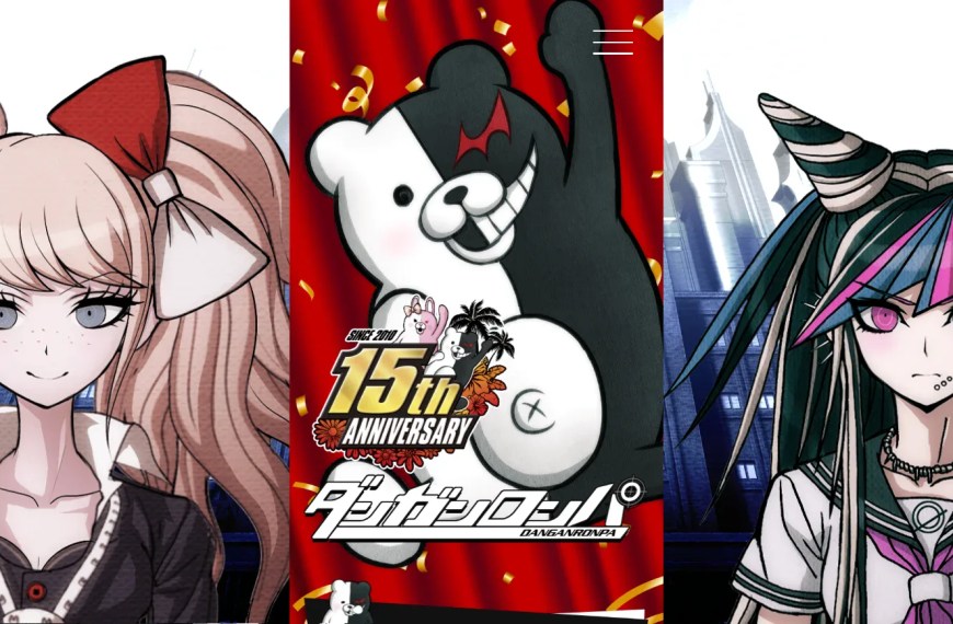 danganronpa 15th anniversary website