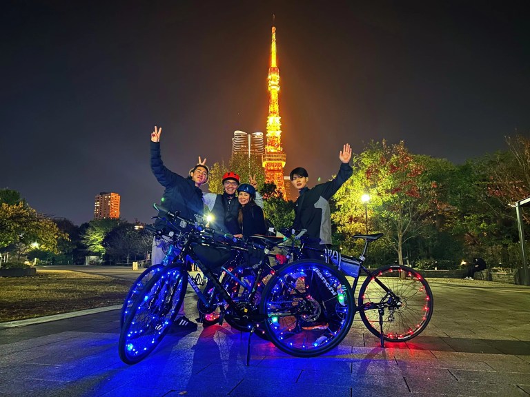 Tokyo Night Bike Tour: Discover Hidden Gems in 2 Hours!