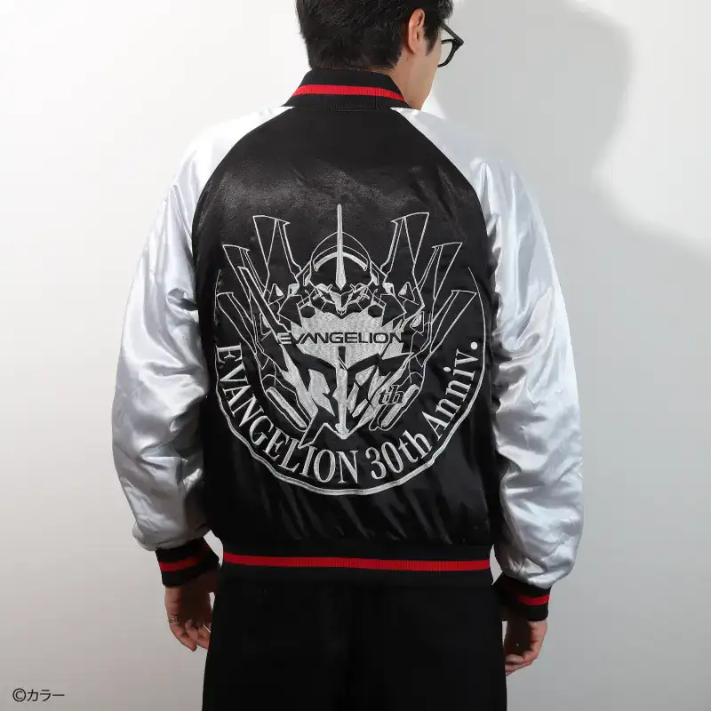 日本未発売 MEDM EVANGELION BASEBALL JACKET 1153nai5ha MEDM x EVANGELION Varsity Jacket 【Size áo】：S